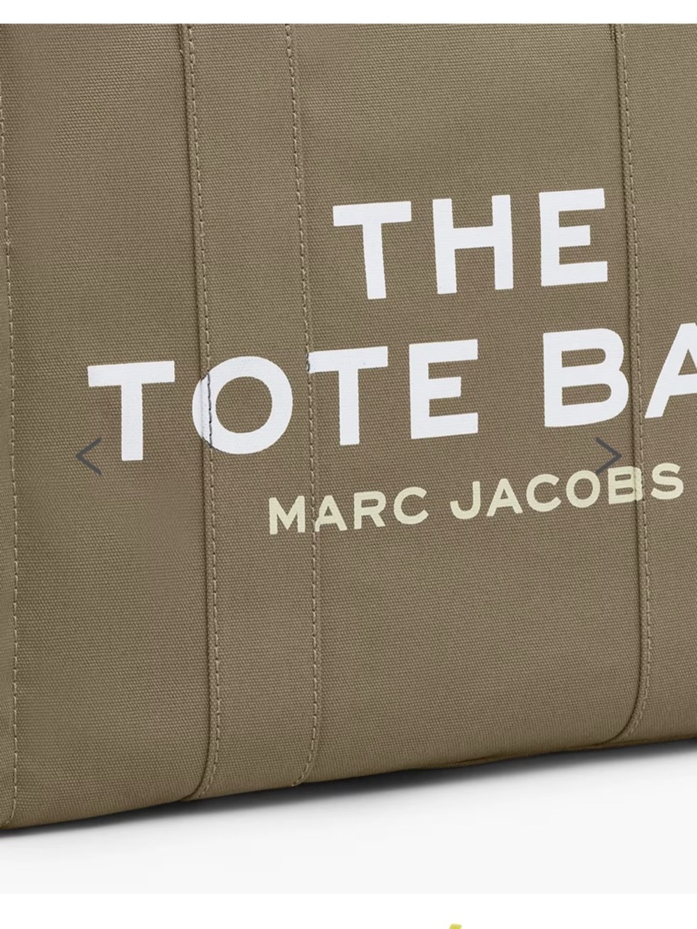Marc Jacobs Olive Canvas Logo Tote - Picture 3 of 3